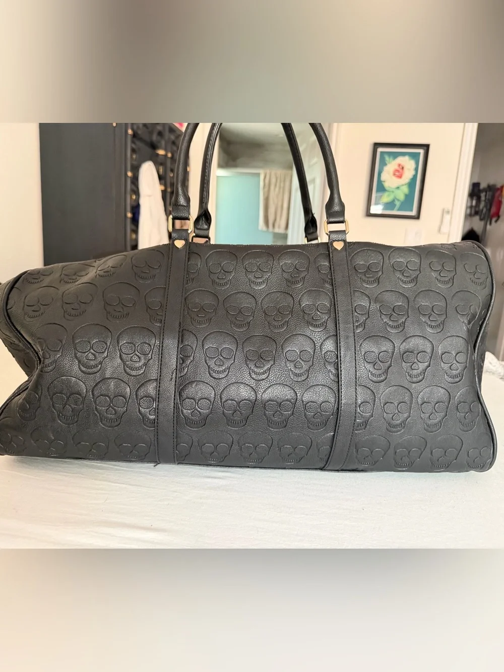 Betsy Johnson Skull Duffel Bag